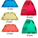 Learn & Grow Magnetic Tiles Dome Pack 18Pc