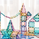 Learn and Grow Magnetic Tiles – Pastel Builders Pack (112 Piece)