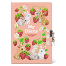 NEW! Tiger Tribe Lockable Diary Berry Bunny
