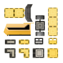 Learn & Grow Magnetic Tiles – Mega Movers – (23 Piece)